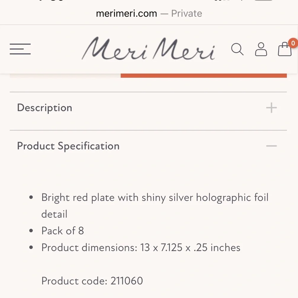 Meri Meri fire truck party plates